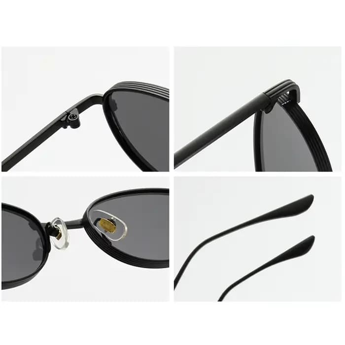 Lunettes de soleil anti-UV ovales personnalisées de style européen et américain