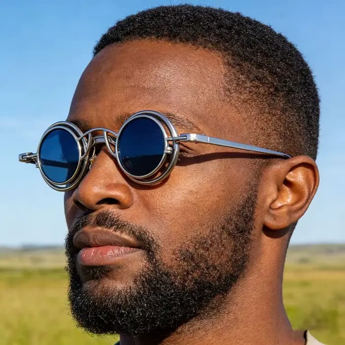 Lunettes de soleil steampunk pour hommes