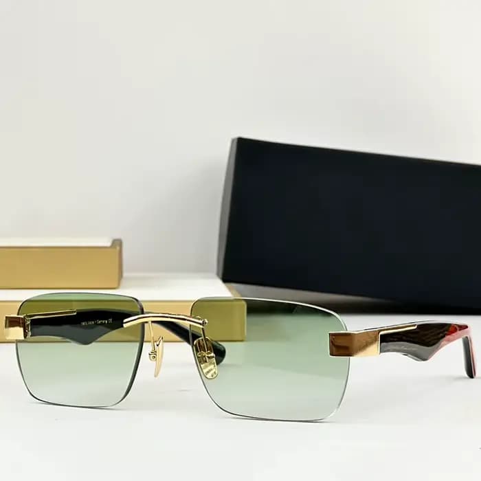 Lunettes de soleil rétro dégradées UV400 en acétate et alliage de haute qualité pour hommes et femmes