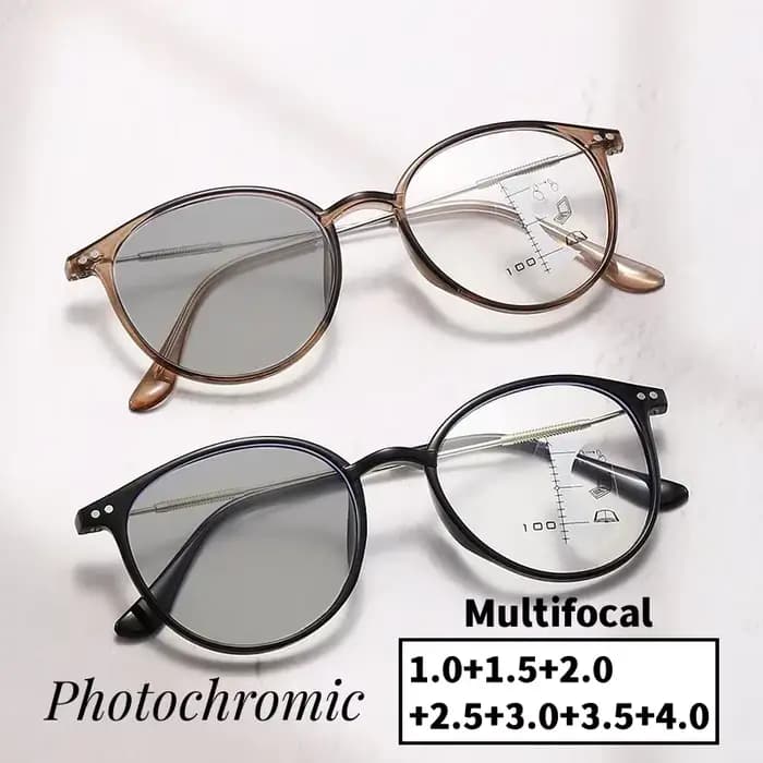 Lunettes de presbytie photochromiques finies