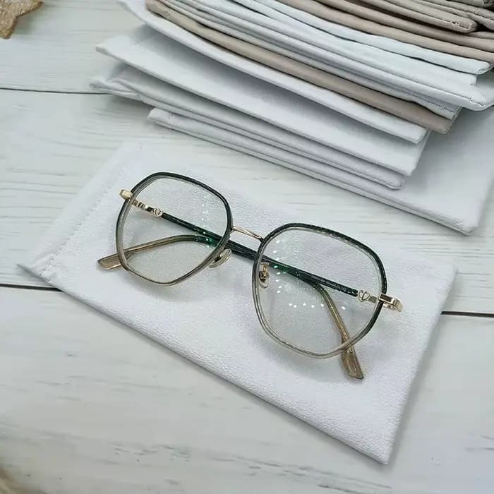 Étui à lunettes portable en tissu floqué