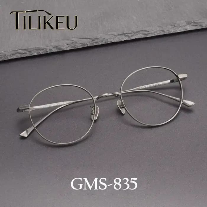 Nouvelle monture de lunettes rétro en titane pur