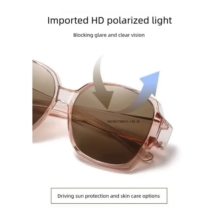 Lunettes de soleil polarisées rondes à la mode