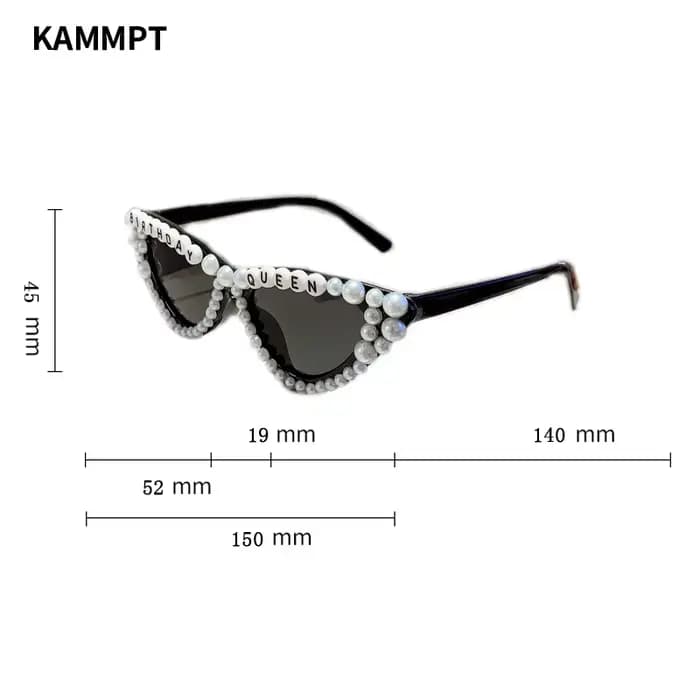 KAMMPT œil de chat Design cadeau nuances brillant perle décor rose présent lunettes pour femmes fête d'anniversaire faveur dames accessoires cadre