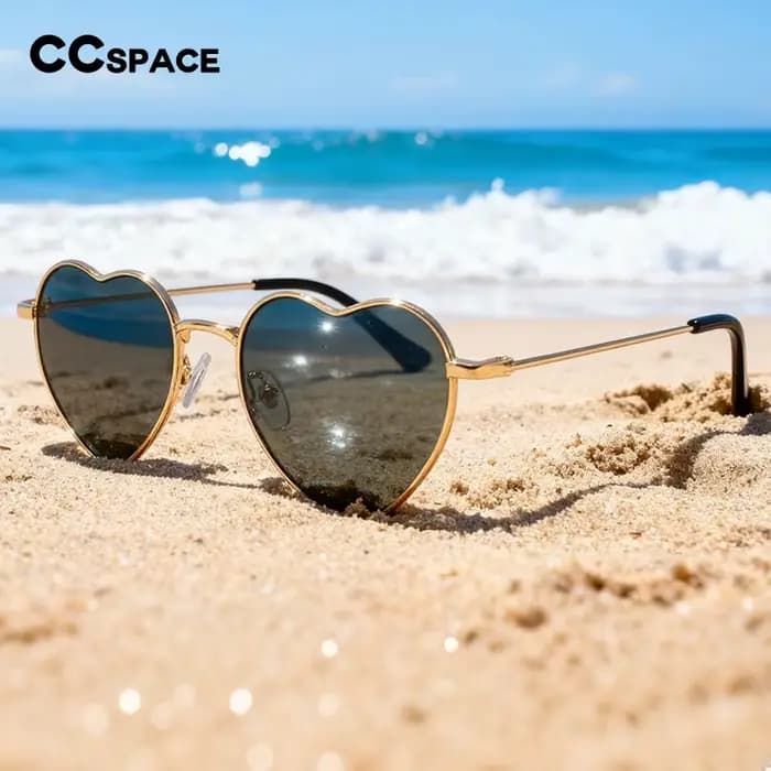 Lunettes de soleil polarisées en forme de cœur pour femmes