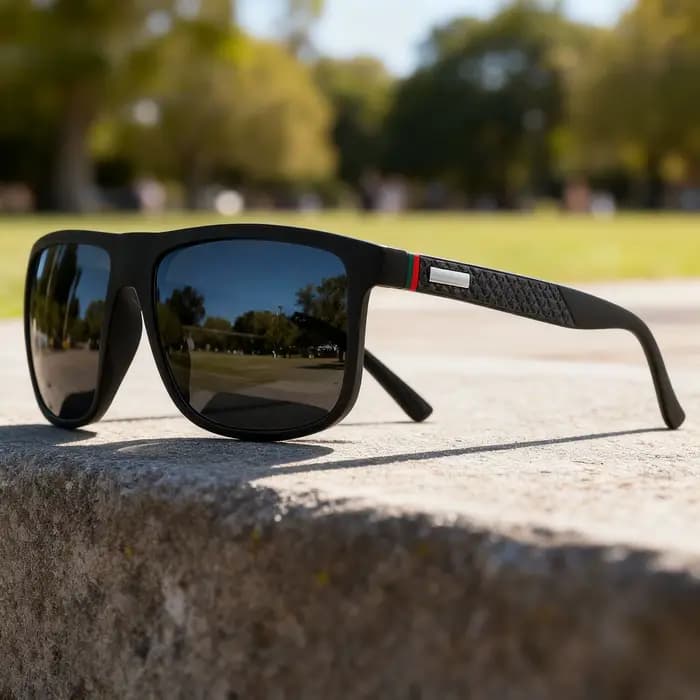 Lunettes de soleil colorées surdimensionnées