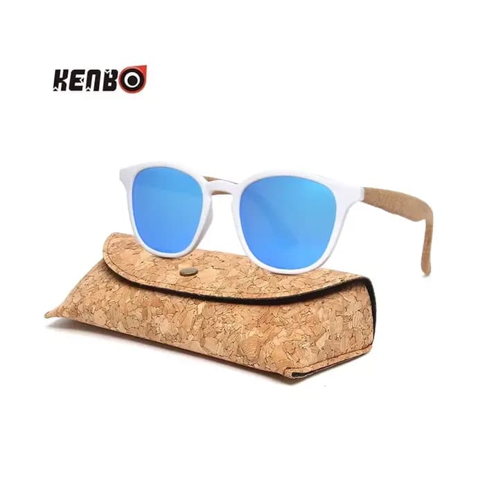 Lunettes de soleil Kenbo rétro en bois de bambou pour hommes et femmes
