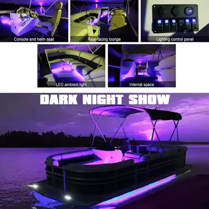 Yacht ponton en aluminium et verre, bateau de luxe multifonctionnel avec moteur hors-bord pour la pêche, le tourisme et la restauration