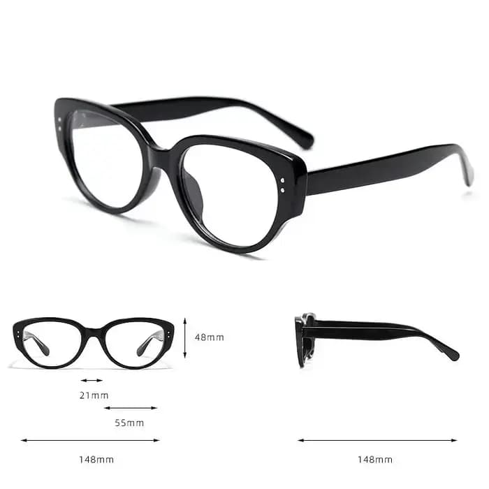 Lunettes de myopie finies de luxe pour dames