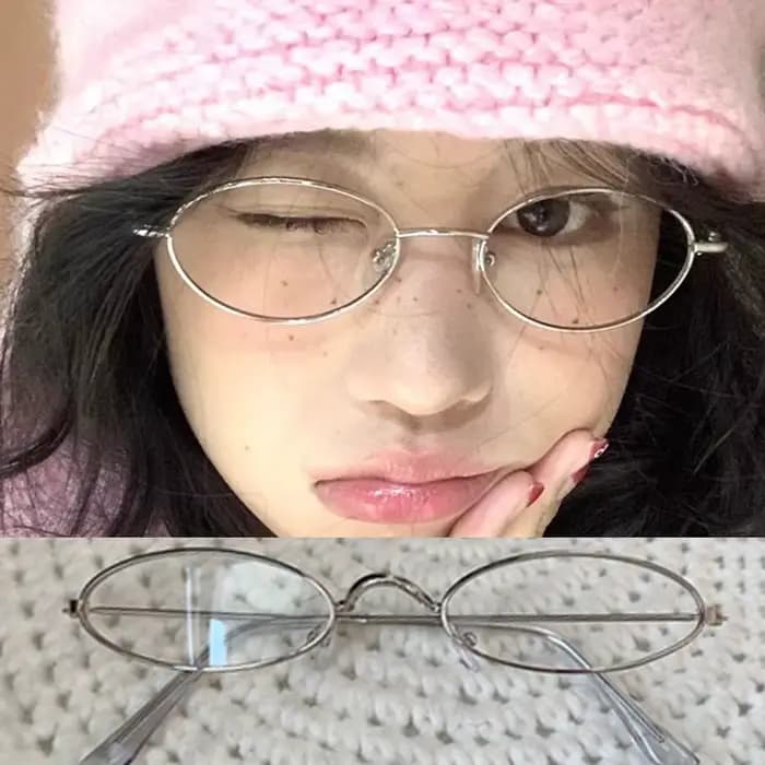 Lunettes Métalliques Vintage Y2K 2026 pour Femmes et Filles
