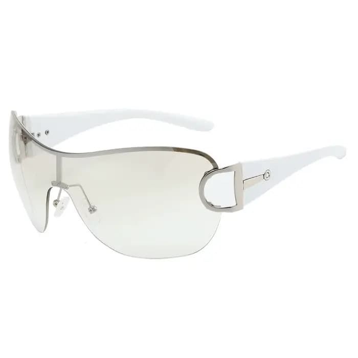 Nouvelles Lunettes de Soleil Vintage de Luxe Monobloc pour Femme