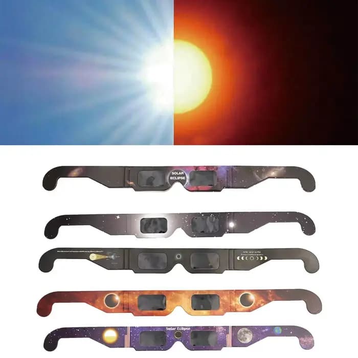 Lunettes éclipse solaire en papier