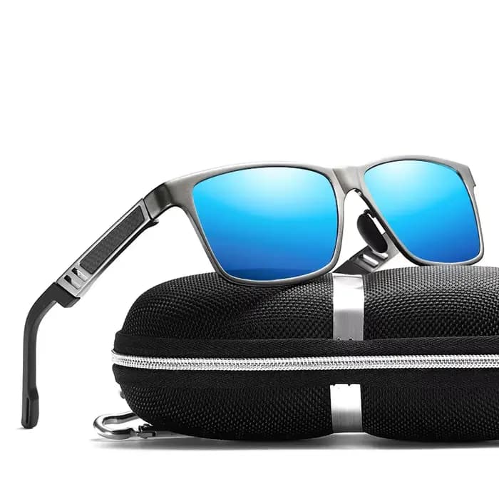 Lunettes de soleil polarisantes en aluminium et magnésium pour hommes
