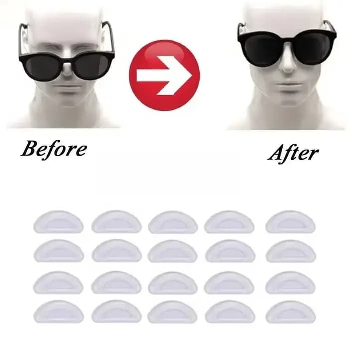 Coussinets nasaux pour lunettes en Silicone