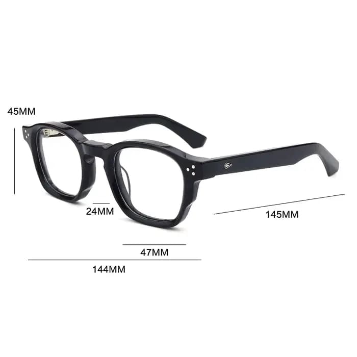 Gatenac Vintage épaissi acétate lunettes cadre hommes carré qualité à la main