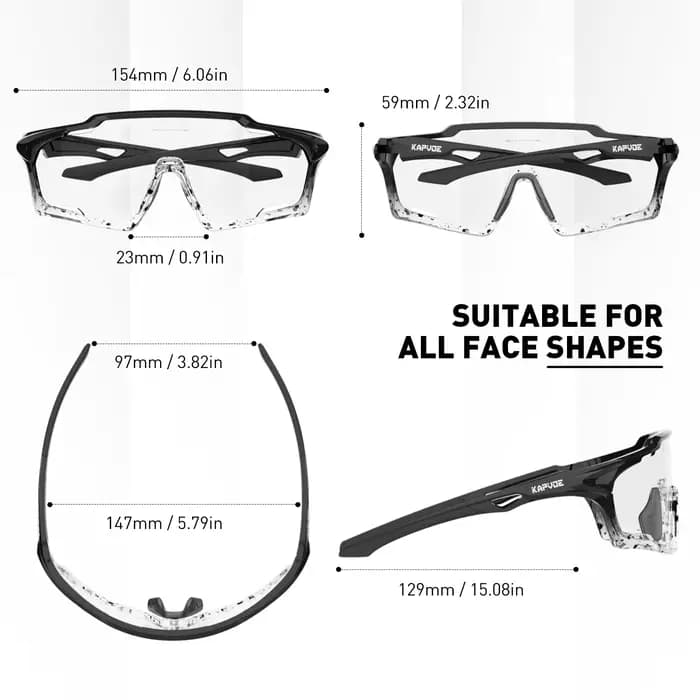 Lunettes de soleil photochromiques SCVCN pour homme
