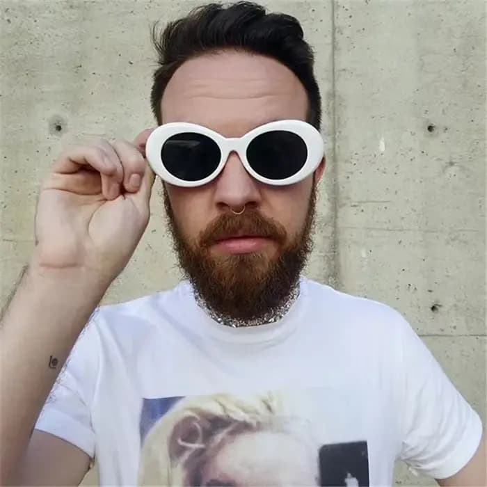 Lunettes de soleil ovales rétro pour femmes