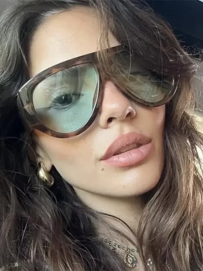 Vintage mode surdimensionné lunettes de soleil femmes marque concepteur grand cadre