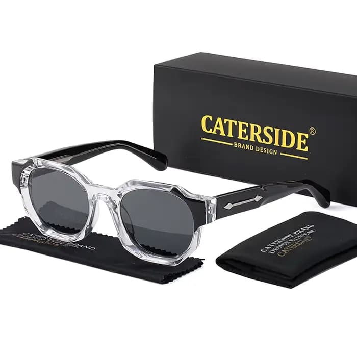 Lunettes de soleil carrées punk pour hommes et femmes