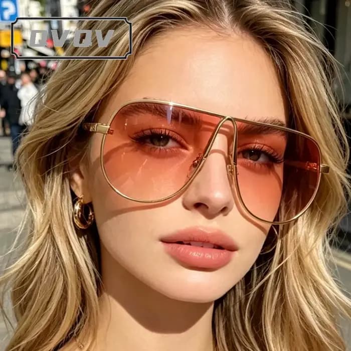 Lunettes de soleil unisexes de style aviateur avec verres dégradés de haute qualité