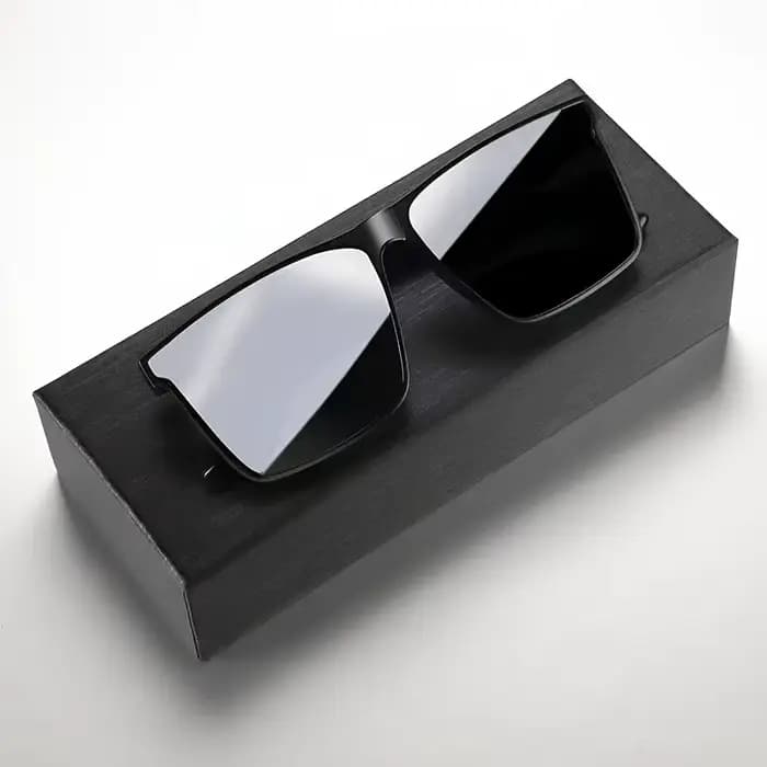 Lunettes de vue carrées noires simples unisexes