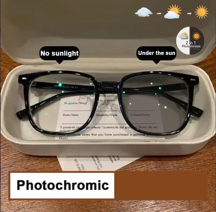 Lunettes de soleil photochromiques pour hommes