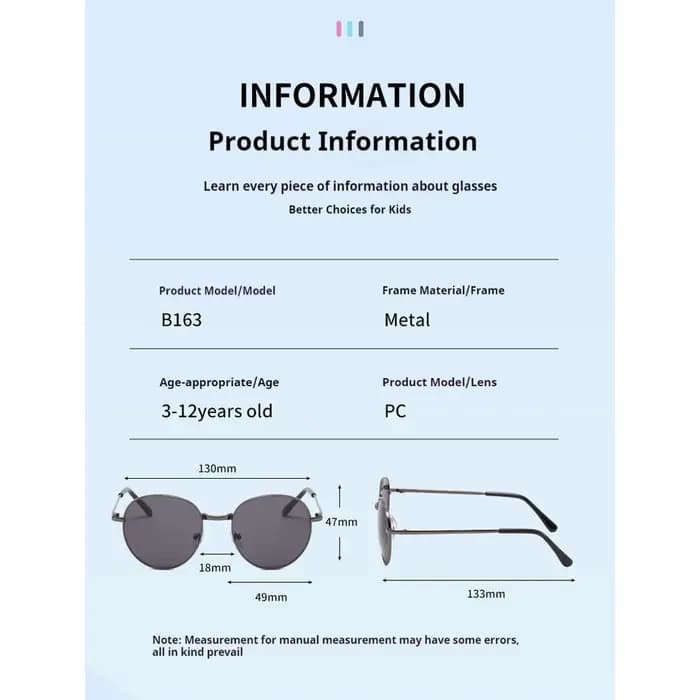2025 nouvelles lunettes de soleil droites en métal garçons et filles