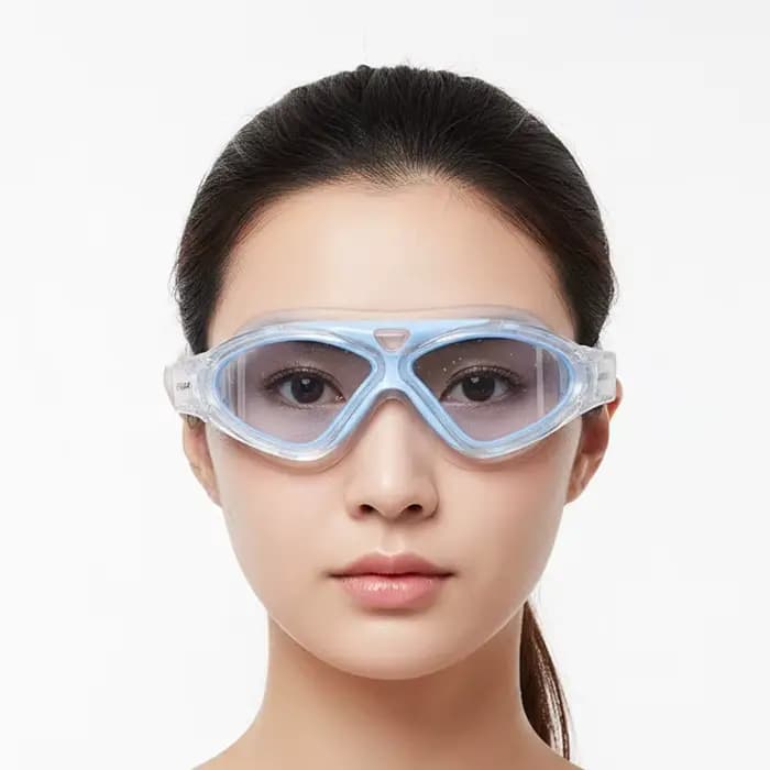 Lunettes de natation en silicone avec sangle