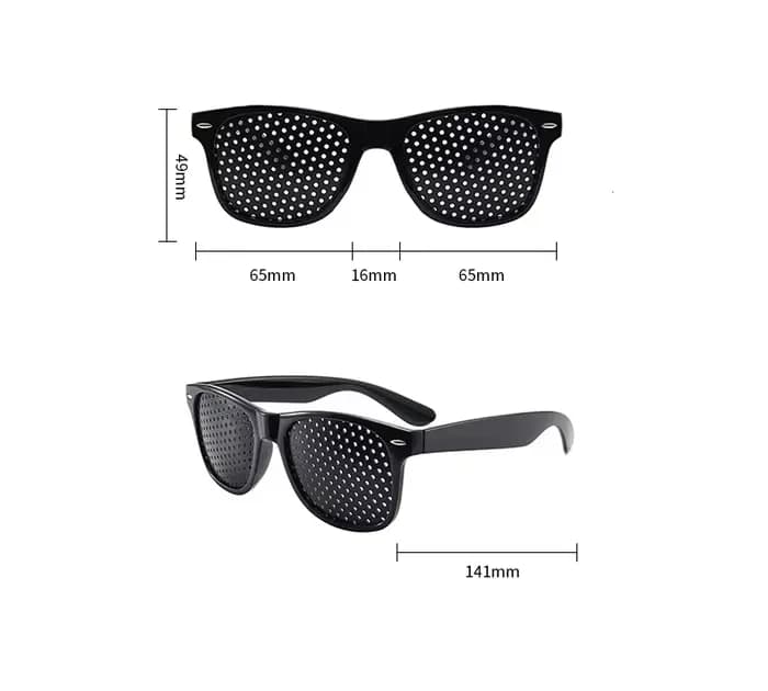 Lunettes noires pour l'amélioration de la vue