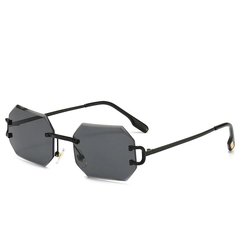 Lunettes de soleil carrées sans bords pour femmes et hommes, Vintage, marque de luxe de styliste ins