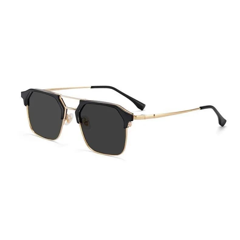 Lunettes de soleil tendance pour hommes et femmes, monture carrée en métal, rétro, moins dioptrie, U