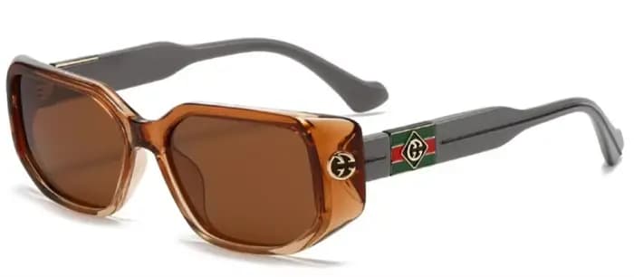 Ins 2025 nouvelle tendance De la mode lunettes De soleil polarisées hommes et femmes rue tir polygon