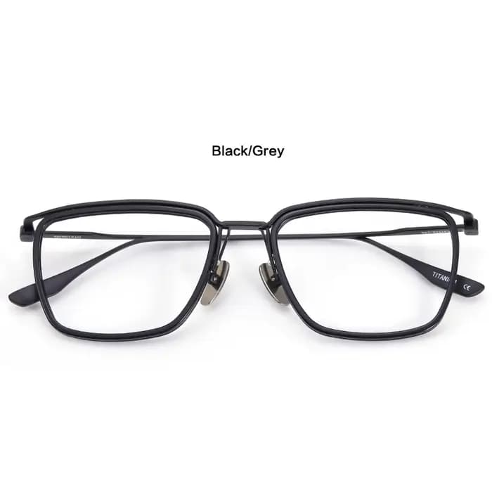 Acétate titane lunettes cadre hommes rétro carré Prescription lunettes femmes 2024 nouvelle myopie o