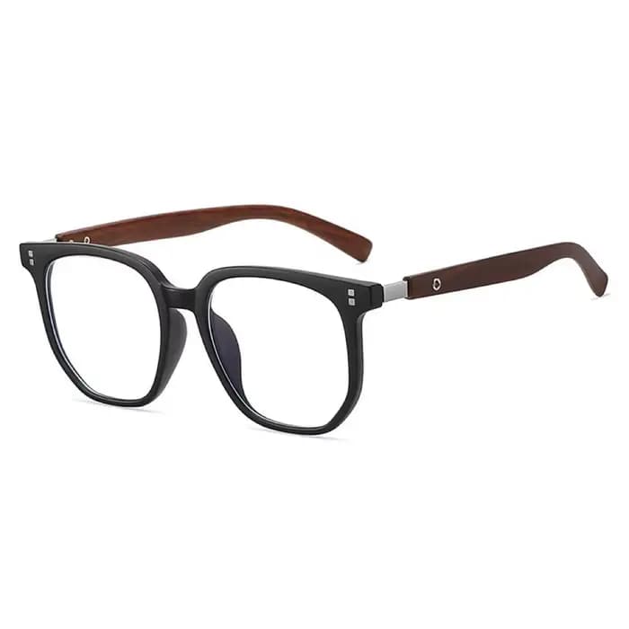 Lunettes neutres pour myopie 0-1.0-1.5-2.0-2.5-3.0-3.5-4.0-4.5-5.0… Monture en métal imitation bois,