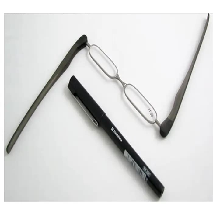 EnzoDate Lot de 3 lunettes de lecture, mini lecteur de poche pliable brevet américain, lunettes port