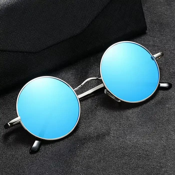 RUOBO – lunettes de soleil rétro polarisées à monture métallique ronde, pour hommes et femmes, lunet