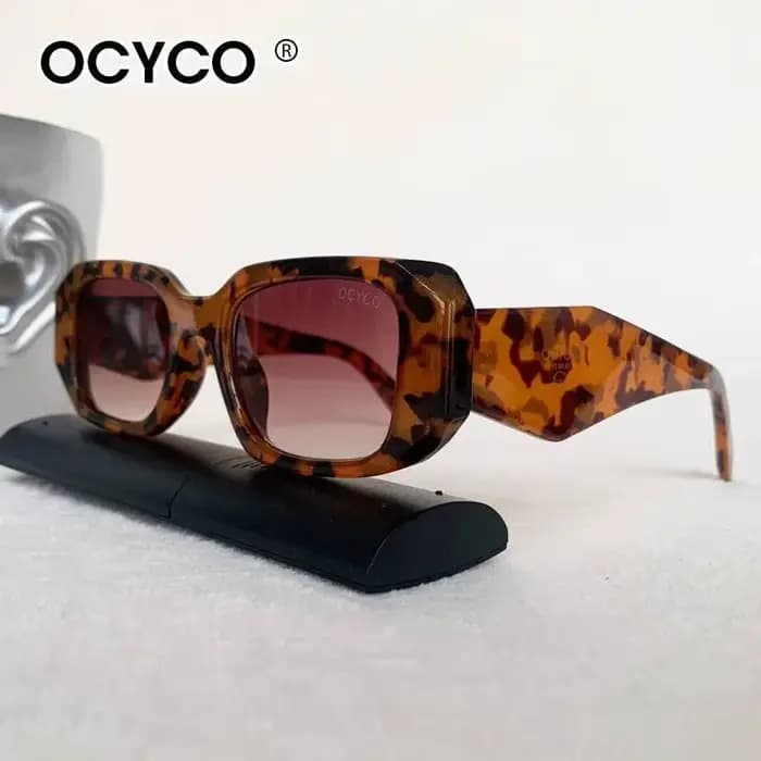 Lunettes de soleil carrées Vintage pour femmes et hommes, marque de luxe rétro rectangulaire, nuance