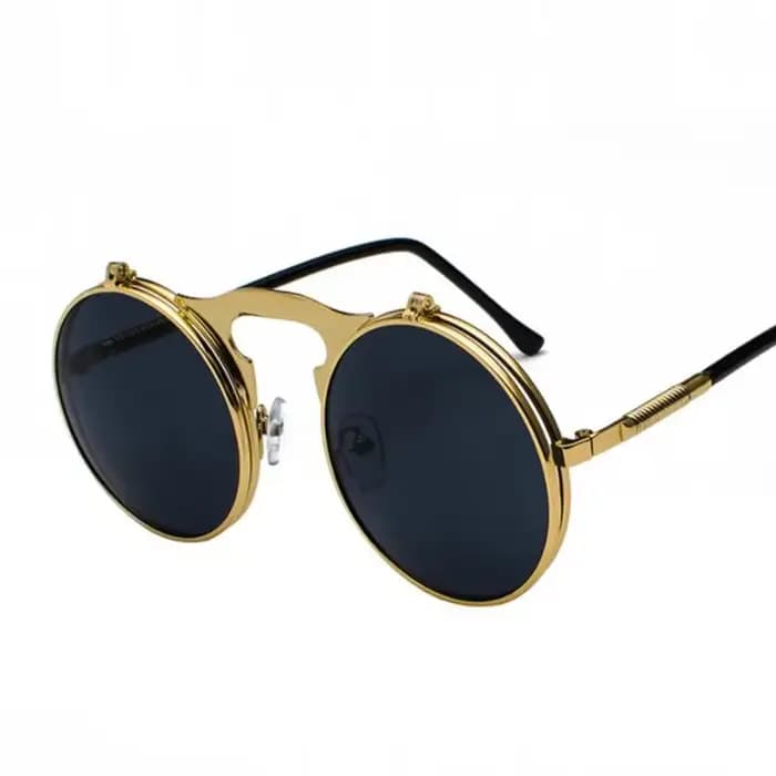 Éventuelles H-Lunettes de soleil Steampunk Prince pour hommes et femmes, lunettes de soleil à rabat