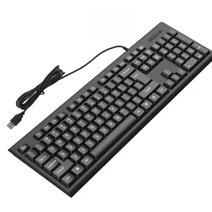 Clavier filaire USB, 104 touches, clavier Standard pour ordinateur portable, clavier de jeu, clavier