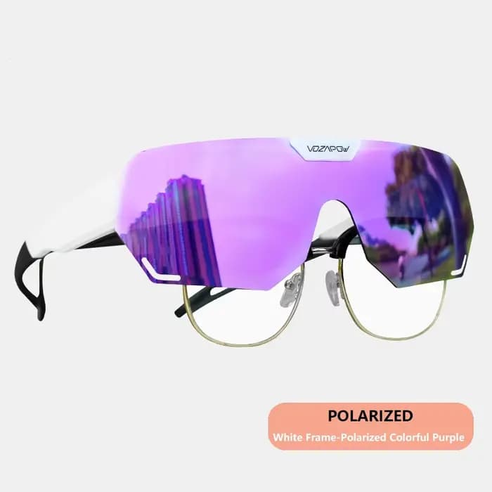 Vozapow lunettes de cyclisme polarisées Protection UV400 sur lunettes de soleil pour la pêche condui