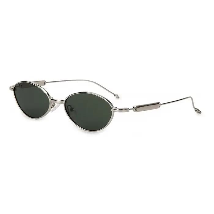 Lunettes de soleil polarisées ovales rétro japonaises de luxe en métal pour hommes et femmes, protec