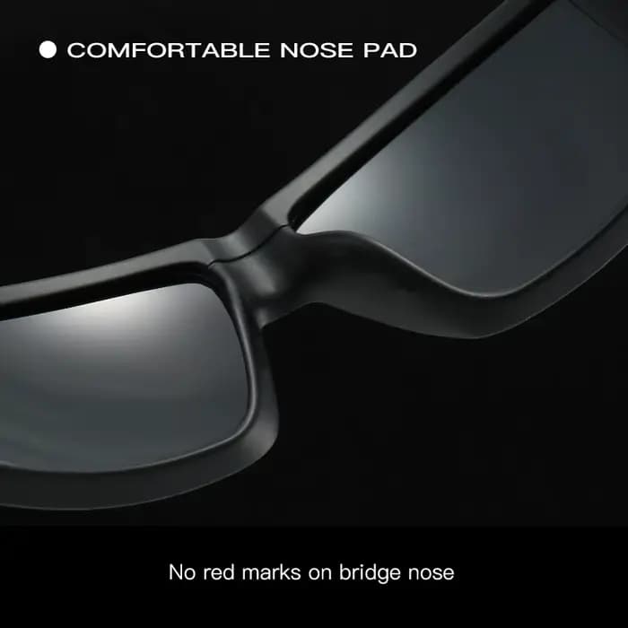 Lunettes de soleil polarisées de sport avec protection UV400 pour le cyclisme, la course à pied et l