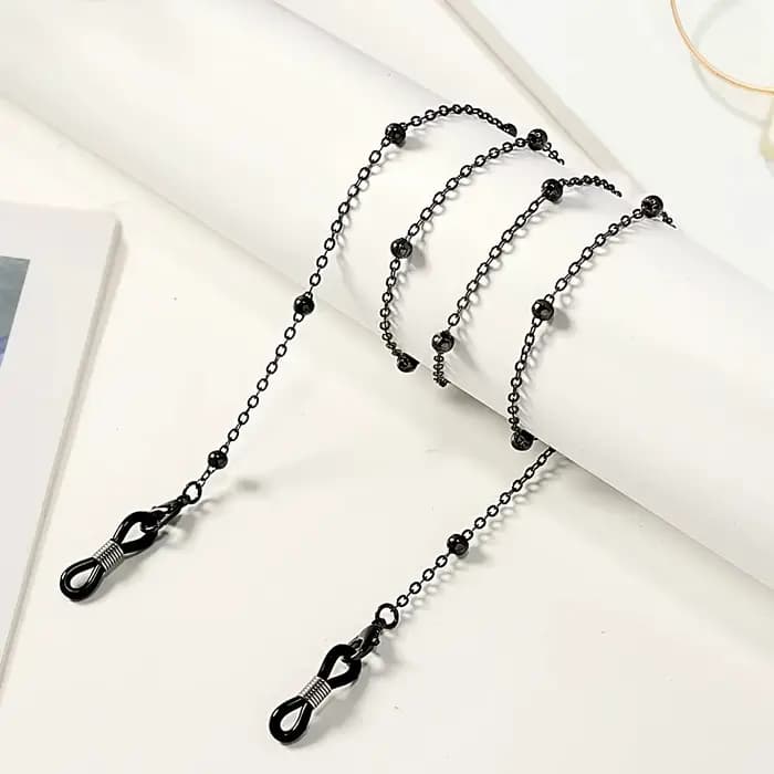 Chaîne de lunettes de lecture à la mode, corde suspendue en perles et fleurs, Anti-perte, masque, la