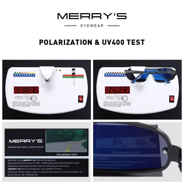 MERRYS-Lunettes de soleil polarisées Uco HD pour hommes, lunettes de soleil pour la conduite et la p
