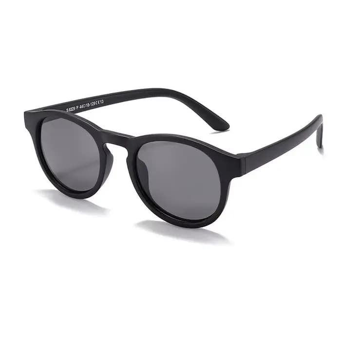 Lunettes de soleil rondes pour enfants, polarisées, légères, en Silicone, pour garçons et filles
