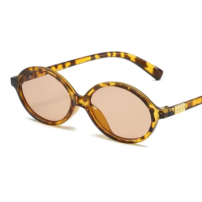 Lunettes de soleil ovales pour femmes, lunettes de soleil à petit cadre noir, lunettes rétro pour fe