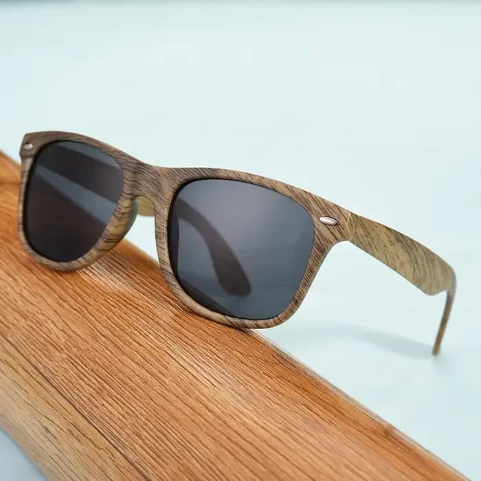 Lunettes de soleil en bois de bambou pour hommes et femmes, classiques, à la mode, Vintage, pour la