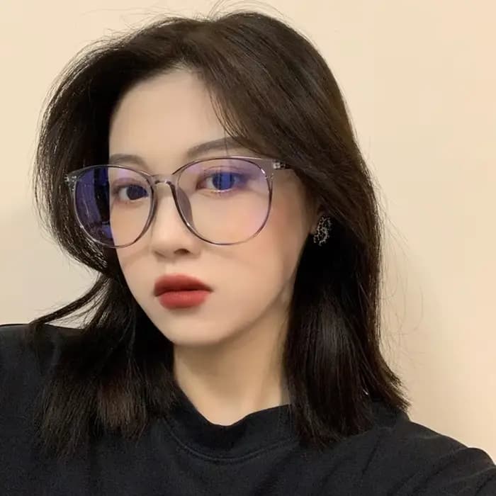 Lunettes d'ordinateur transparentes, monture pour femmes et hommes, Anti lumière bleue, rondes, bloc