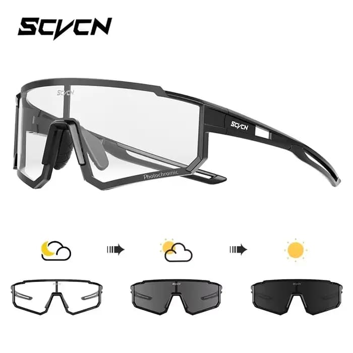 SCVCN lunettes de soleil photochromiques lunettes de cyclisme cyclisme en plein air route VTT lunett