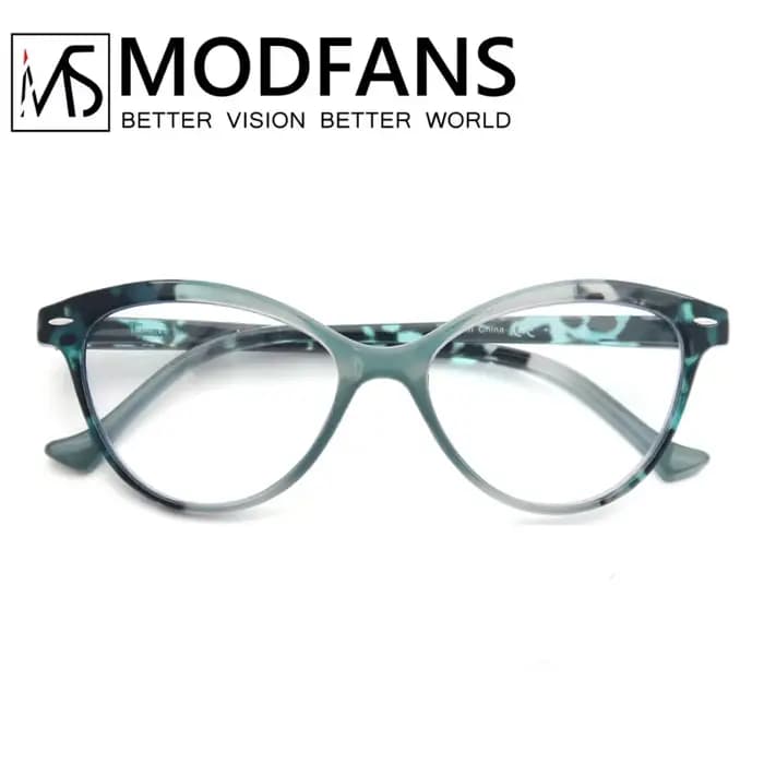 MODFANS-Lunettes de lecture pour femmes, monture rétro œil de chat, charnière à ressort, légères, av